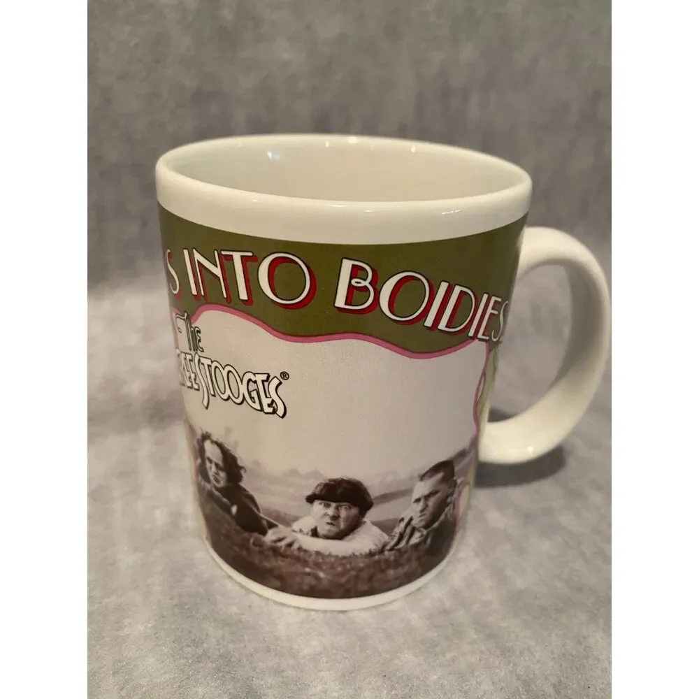 2000 The Three Stooges Coffee Cup Mug Playing Golf‎